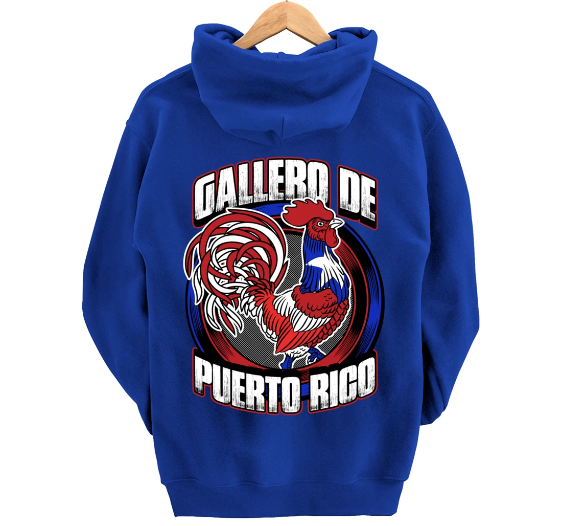 Gallero De Puerto Rico Fowl Cock Fighting Gallo In Galleras Pullover Hoodie