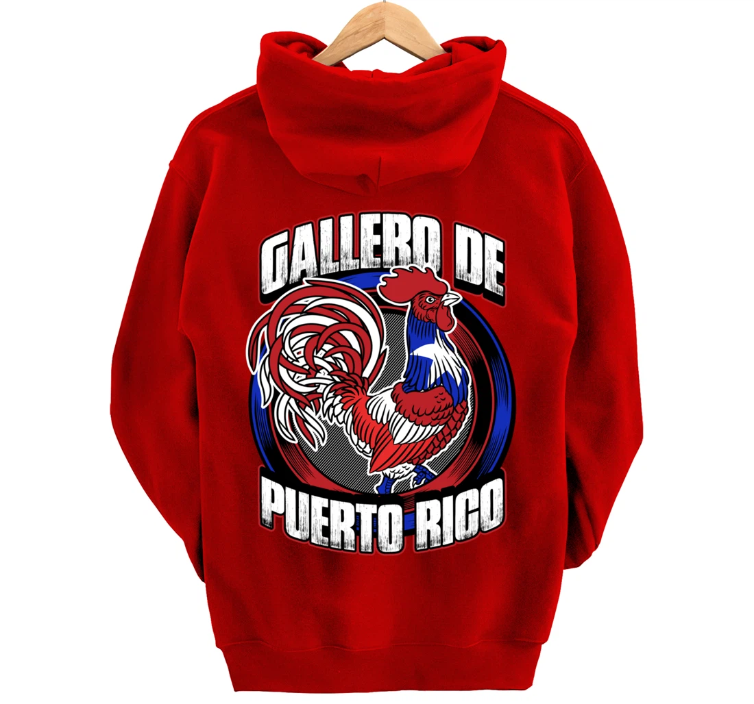 Gallero De Puerto Rico Fowl Cock Fighting Gallo In Galleras Pullover Hoodie