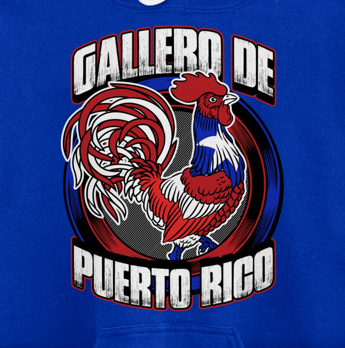 Gallero De Puerto Rico Fowl Cock Fighting Gallo In Galleras Pullover Hoodie