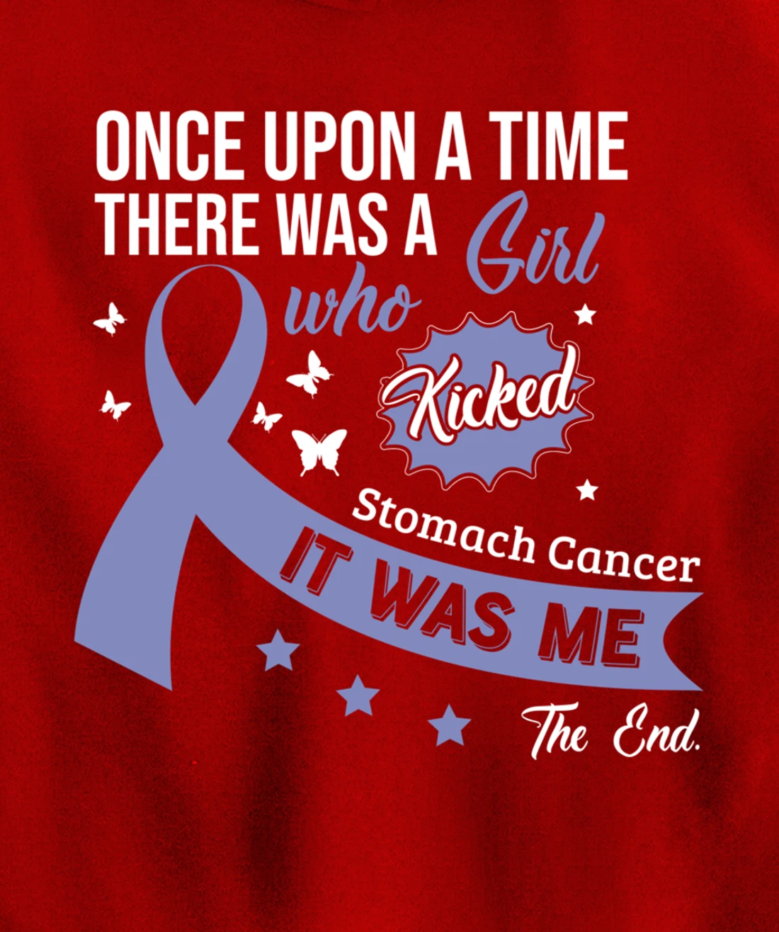 Stomach Cancer Fight Cancer Ribbon Pullover Hoodie