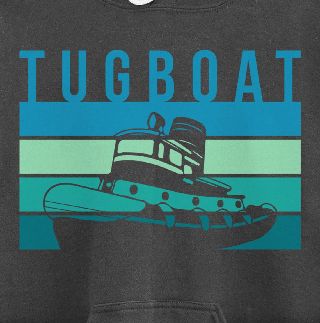 Vintage Retro Tugboat Captain Pullover Hoodie