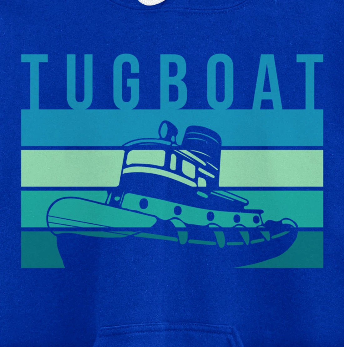Vintage Retro Tugboat Captain Pullover Hoodie