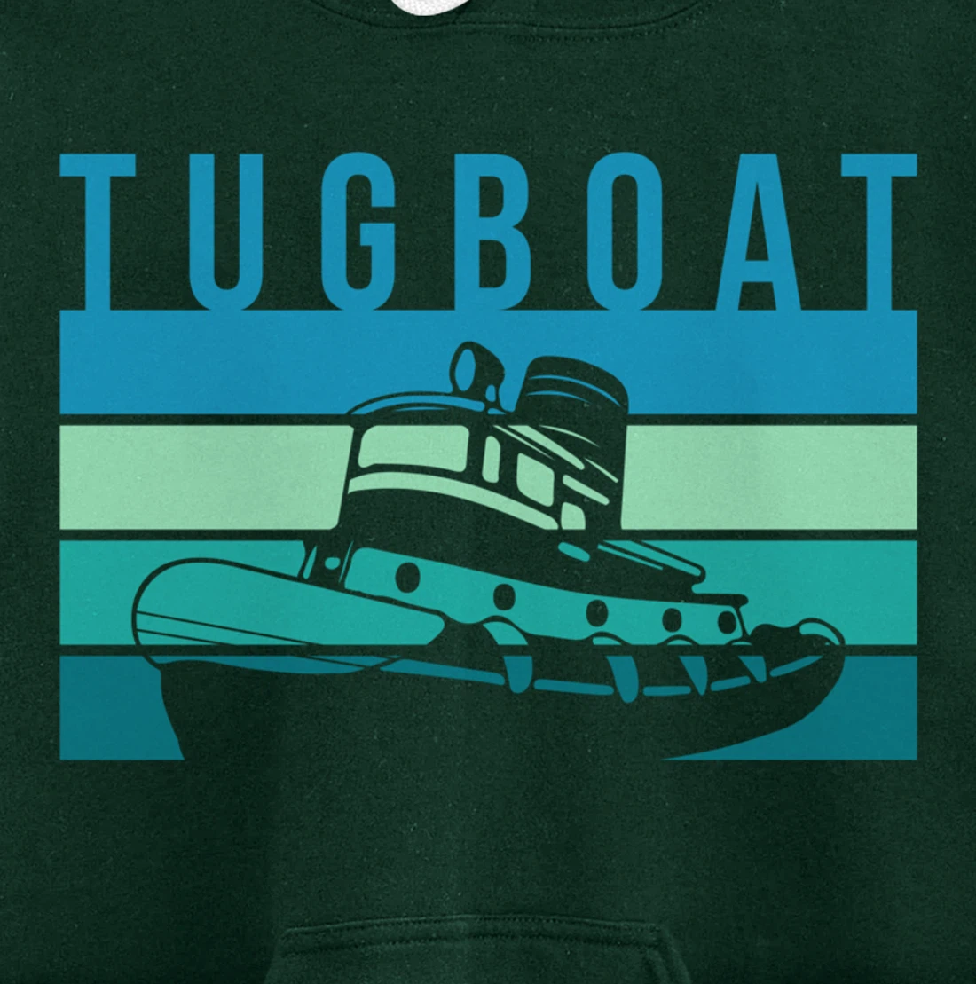 Vintage Retro Tugboat Captain Pullover Hoodie