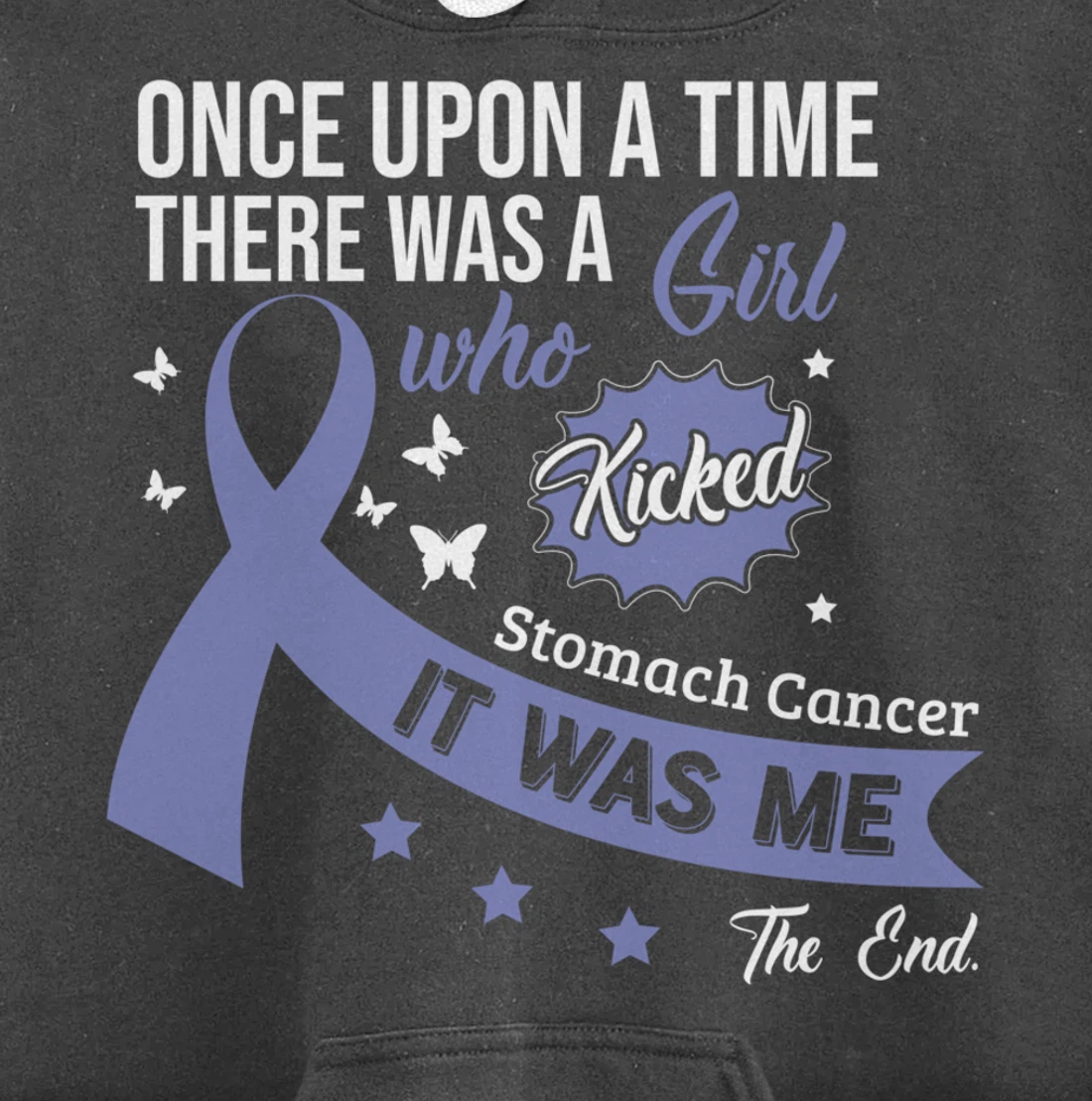 Stomach Cancer Fight Cancer Ribbon Pullover Hoodie