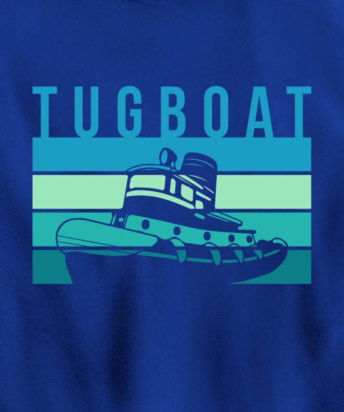 Vintage Retro Tugboat Captain Pullover Hoodie