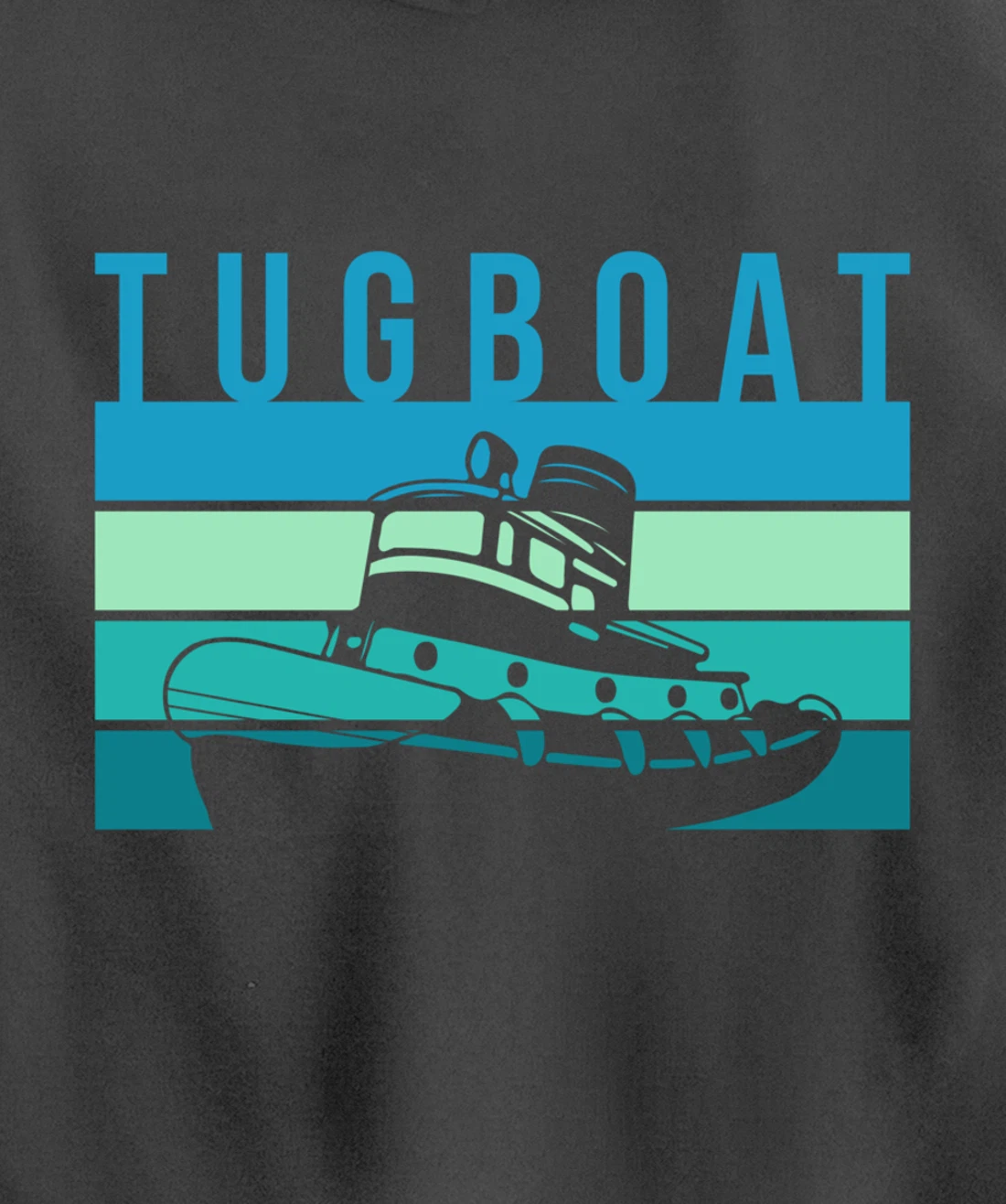 Vintage Retro Tugboat Captain Pullover Hoodie
