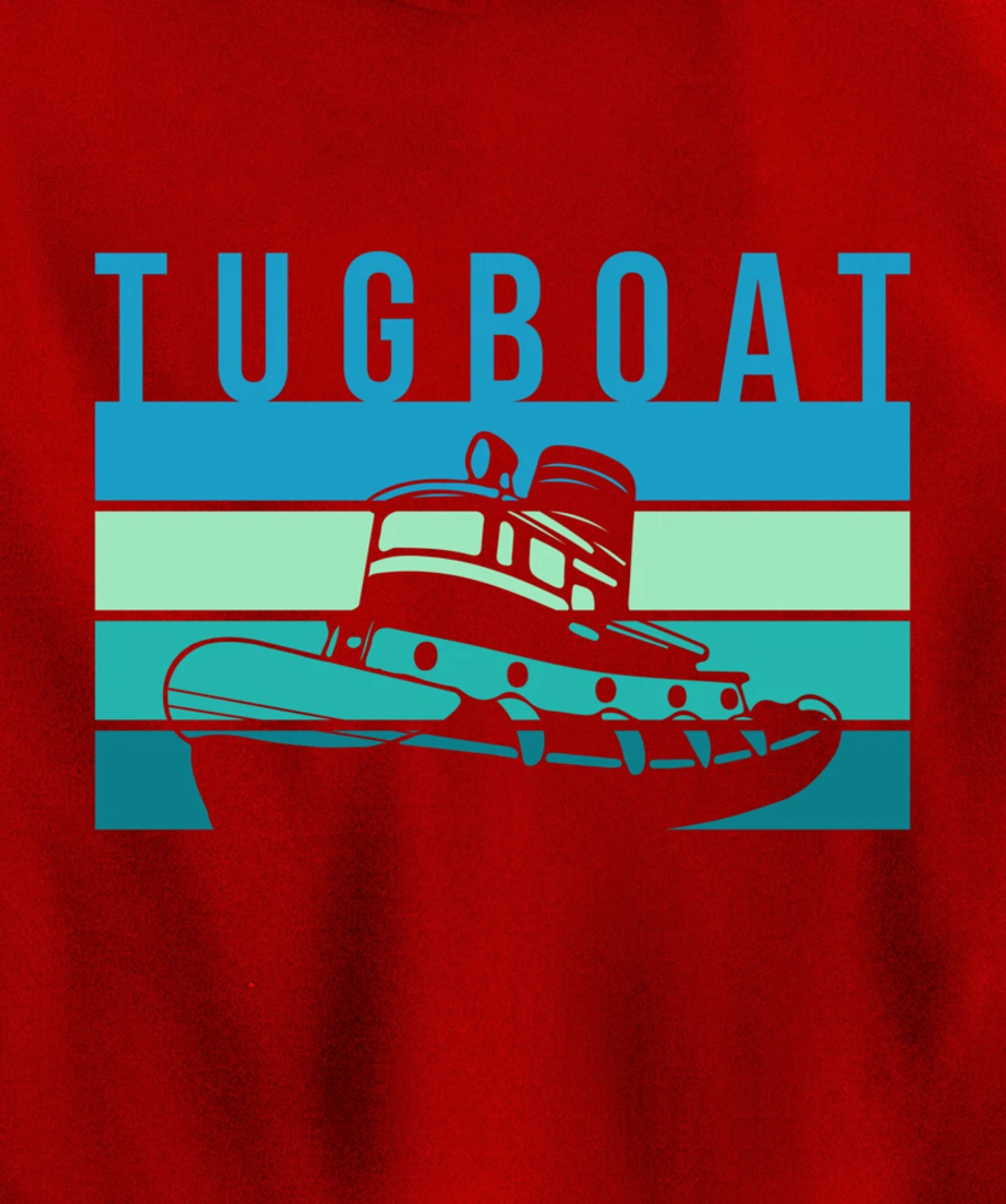 Vintage Retro Tugboat Captain Pullover Hoodie