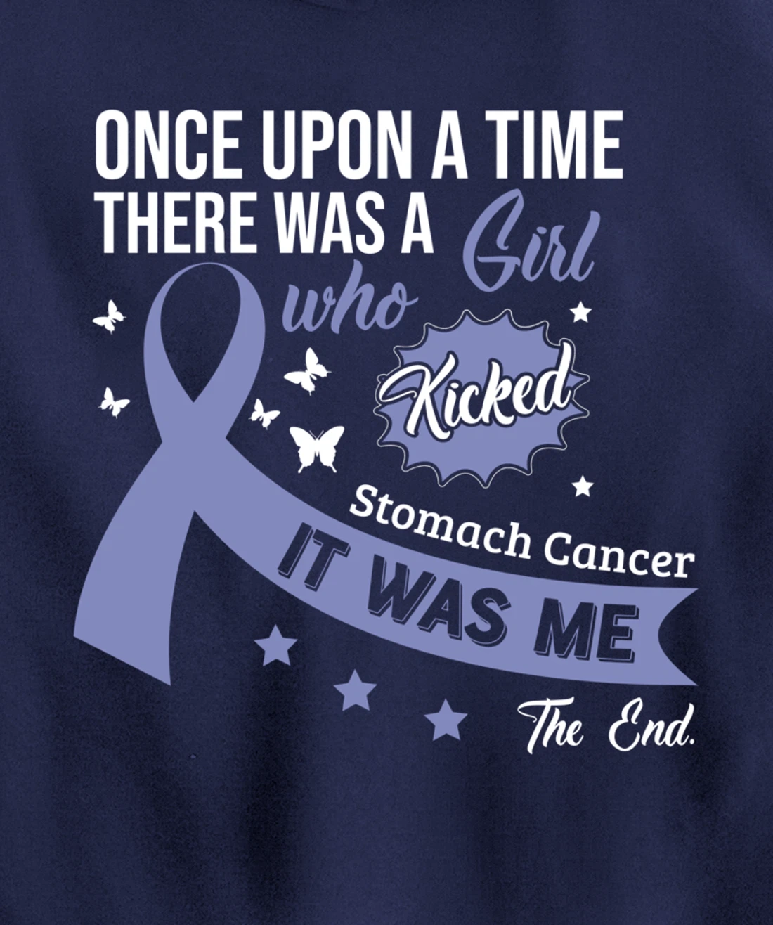 Stomach Cancer Fight Cancer Ribbon Pullover Hoodie