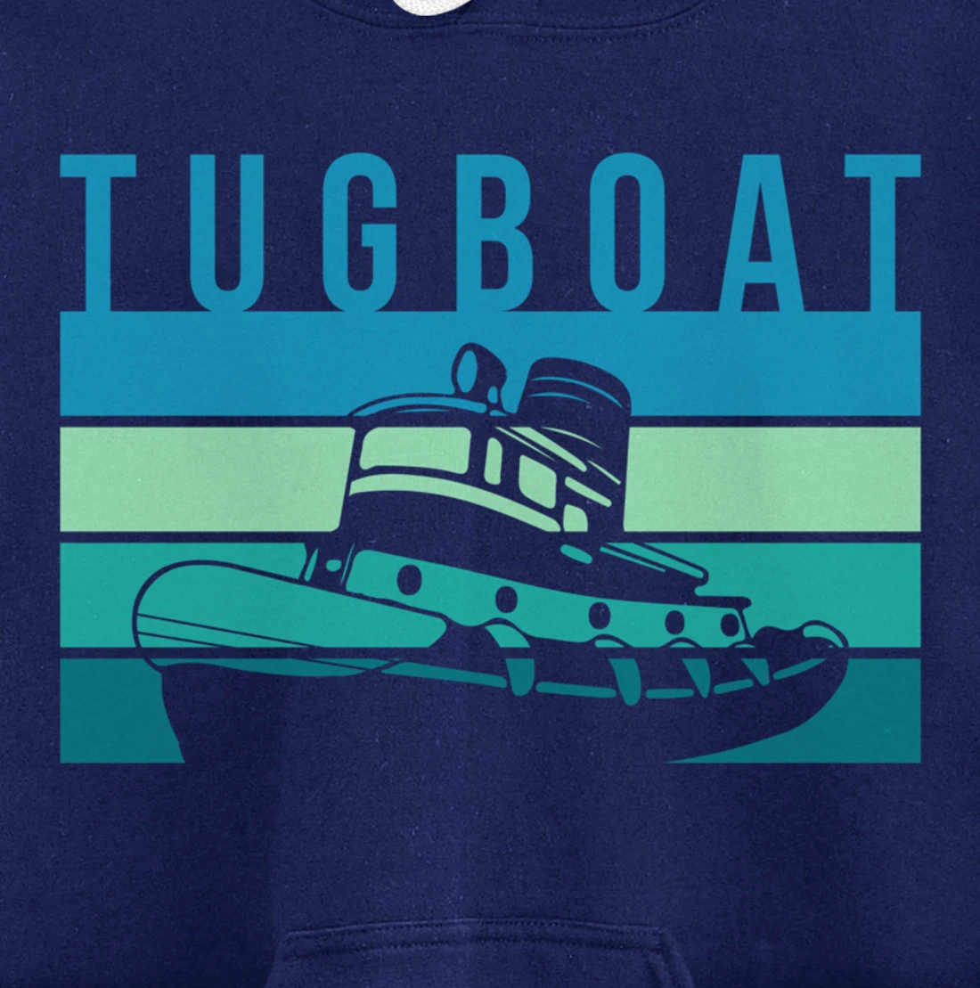 Vintage Retro Tugboat Captain Pullover Hoodie
