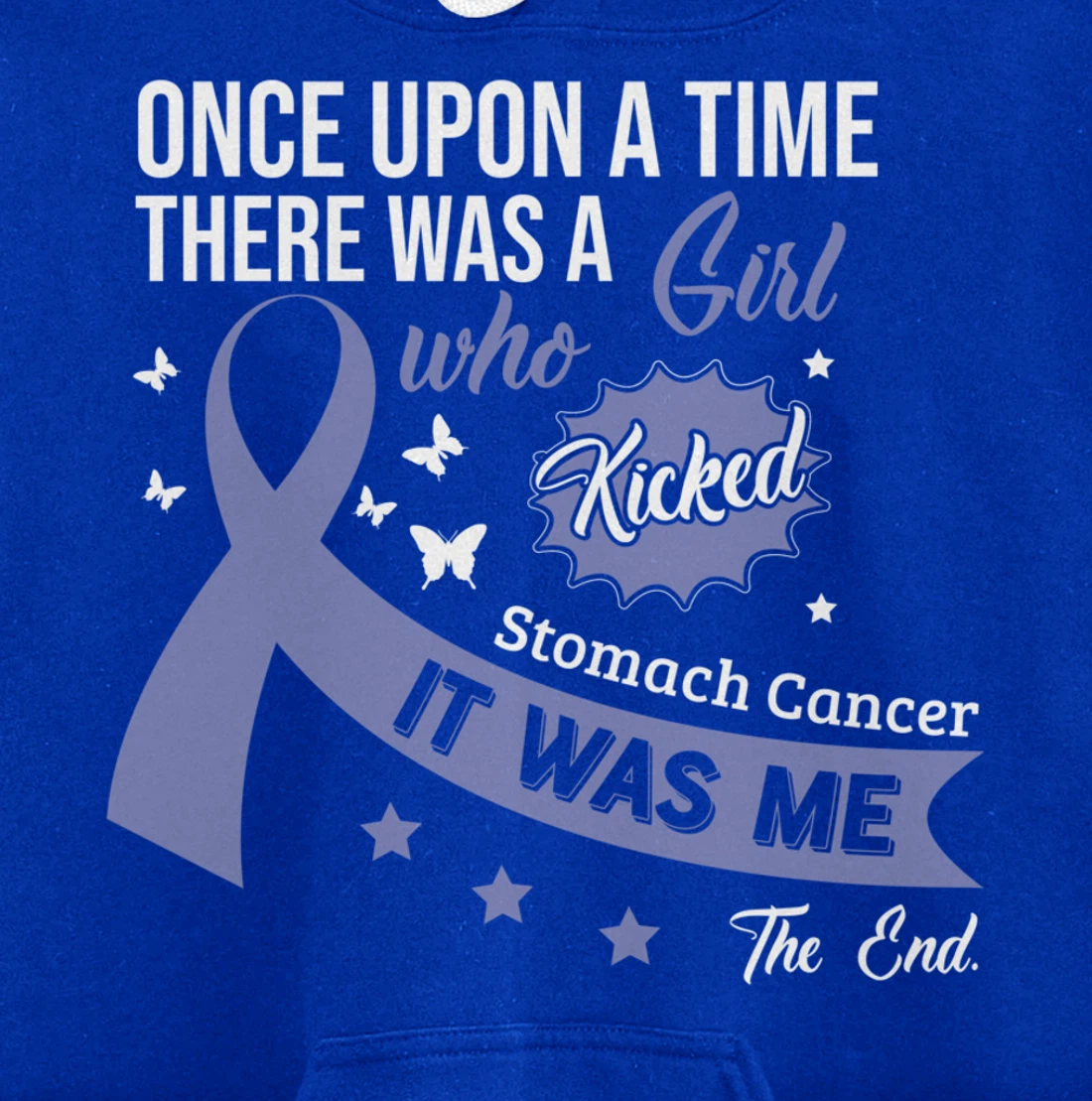Stomach Cancer Fight Cancer Ribbon Pullover Hoodie