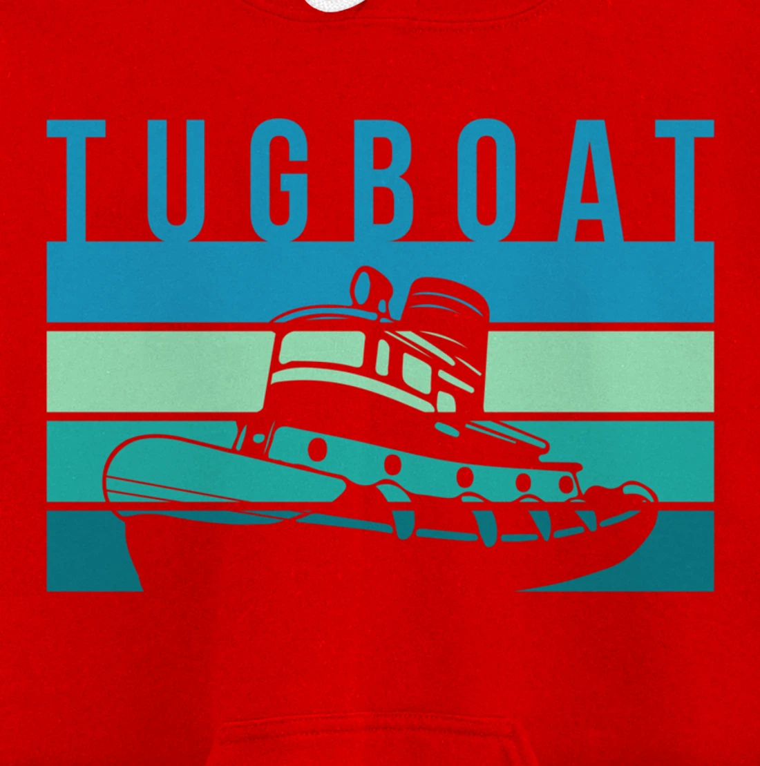 Vintage Retro Tugboat Captain Pullover Hoodie