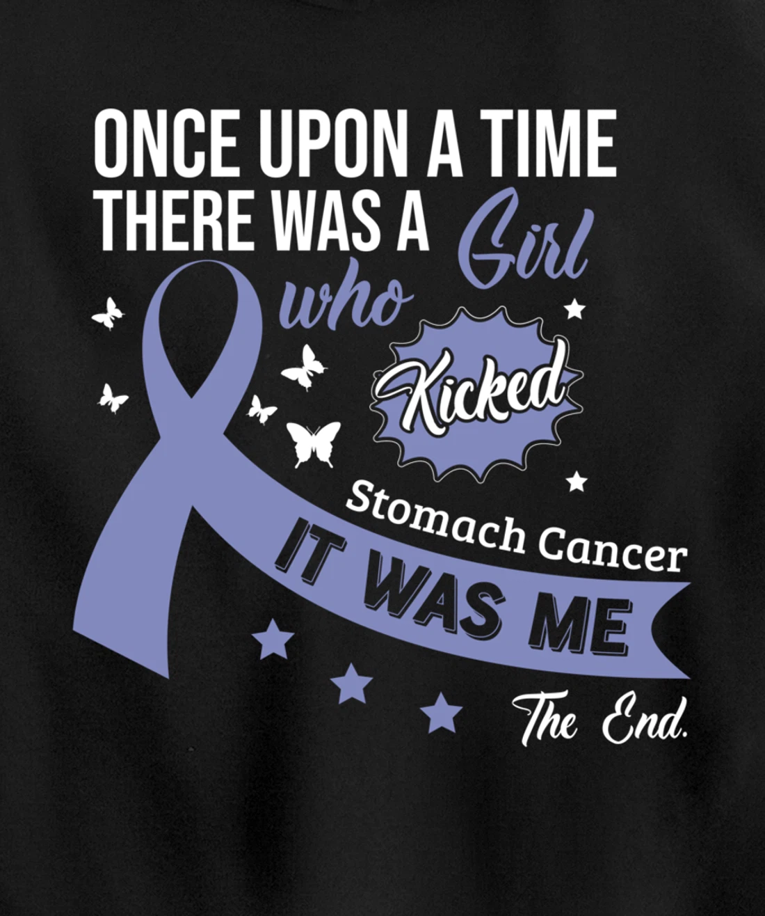 Stomach Cancer Fight Cancer Ribbon Pullover Hoodie
