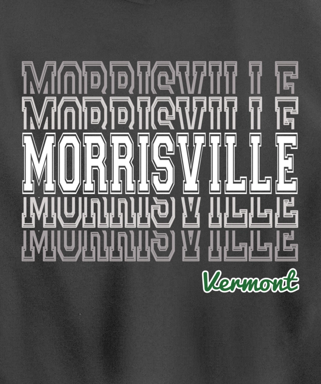 Morrisville Vermont 802 VT Green Mountain State Vermonter Pullover Hoodie