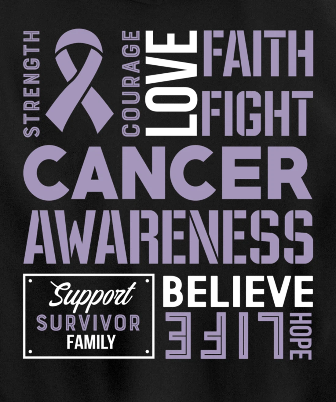 Testicular Cancer Fight Cancer Ribbon Pullover Hoodie