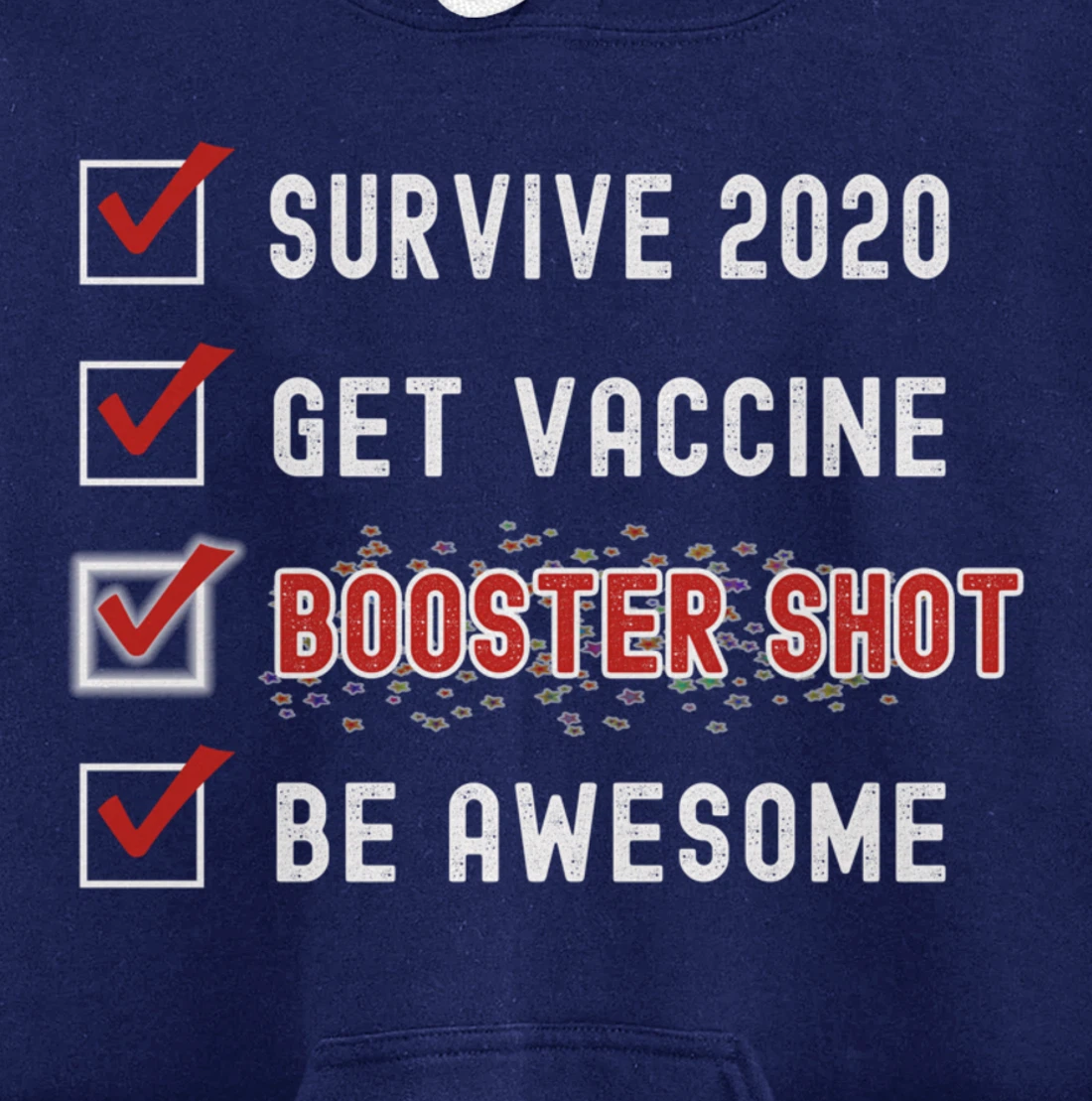 Booster Shot To Do Checklist Funny Pro Vaccine 2021 2022 Pullover Hoodie