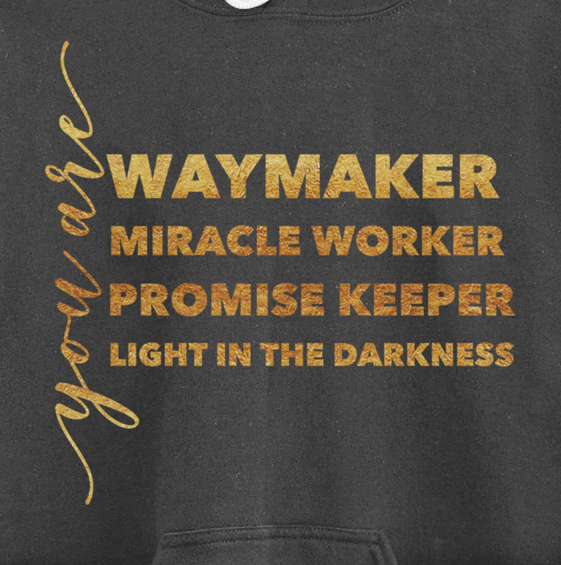 Waymaker Miracle Worker Promise Keeper Light Christian Gift Pullover Hoodie