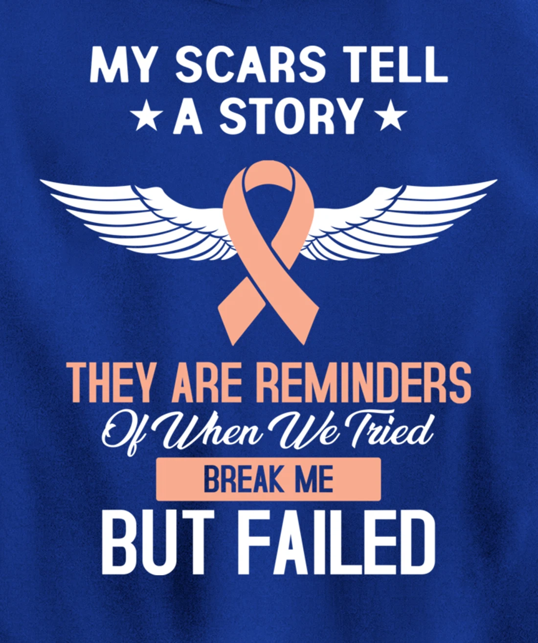 Uterine Cancer Fight Cancer Ribbon Pullover Hoodie