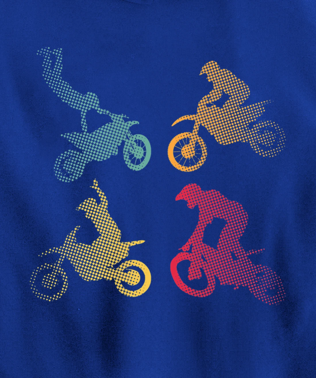 Motocross Motorcycle Bike Biker Racing Race Retro Gift Pullover Hoodie