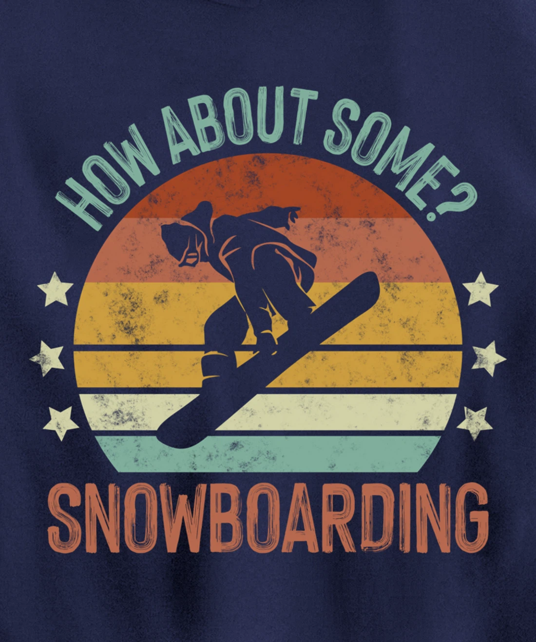 How About Some - Snowboarding Winter Sports Retro Vintage Pullover Hoodie