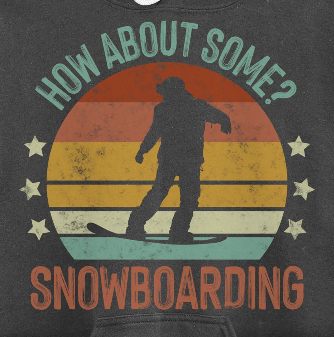 How About Some - Snowboarding Winter Sports Retro Vintage Pullover Hoodie