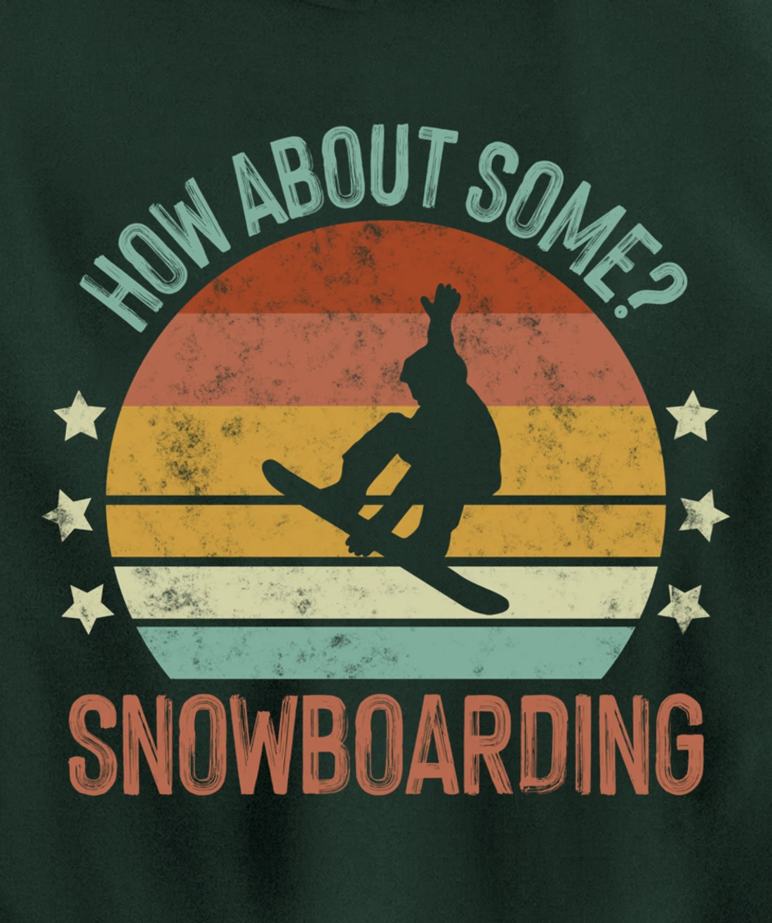Snowboarding Is My Favorite Season Winter Ice Sports Retro Pullover Hoodie