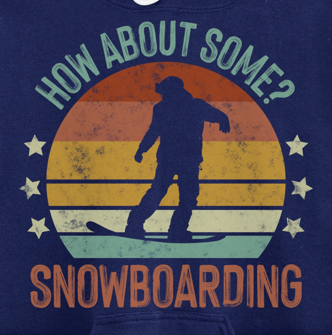 How About Some - Snowboarding Winter Sports Retro Vintage Pullover Hoodie