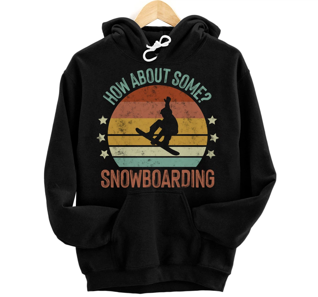 Snowboarding Is My Favorite Season Winter Ice Sports Retro Pullover Hoodie