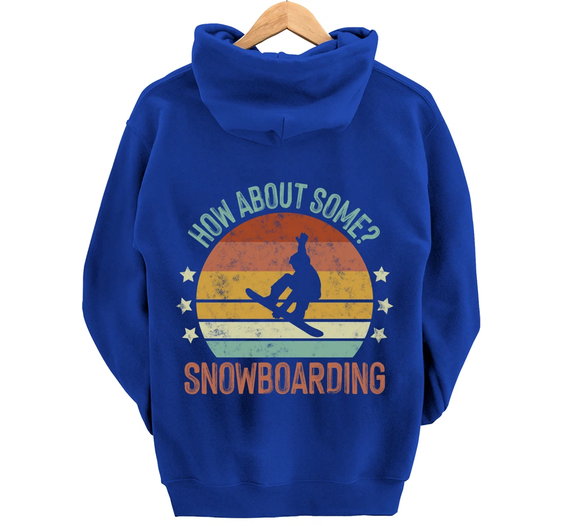 Snowboarding Is My Favorite Season Winter Ice Sports Retro Pullover Hoodie