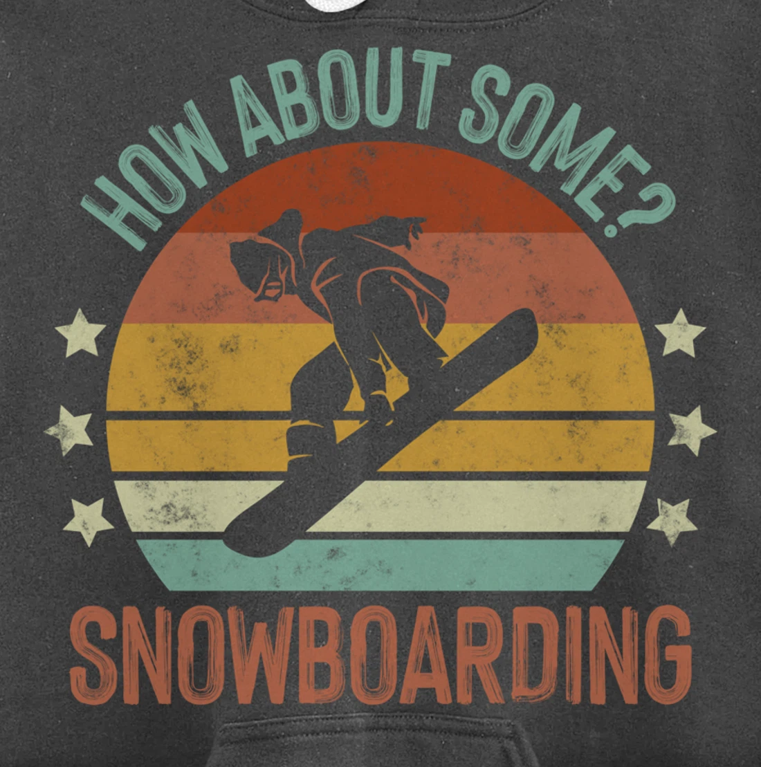 How About Some - Snowboarding Winter Sports Retro Vintage Pullover Hoodie