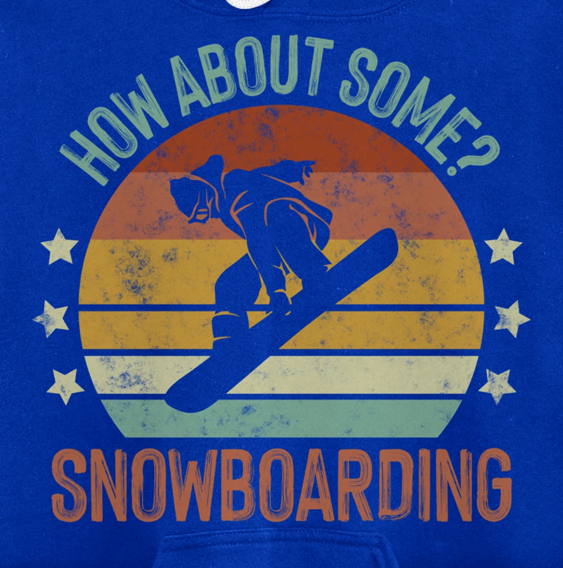 How About Some - Snowboarding Winter Sports Retro Vintage Pullover Hoodie