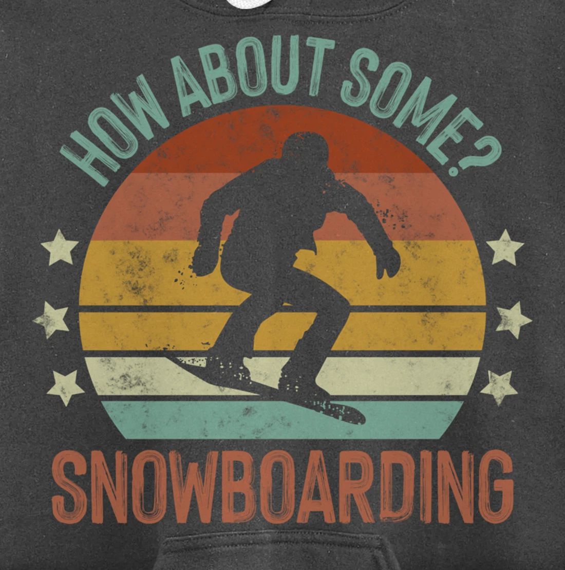 How About Some - Snowboarding Winter Sports Retro Vintage Pullover Hoodie