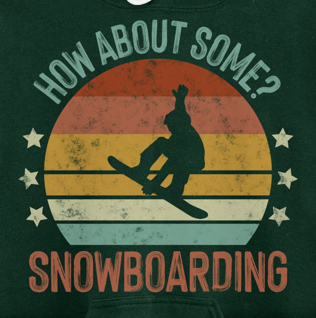 Snowboarding Is My Favorite Season Winter Ice Sports Retro Pullover Hoodie