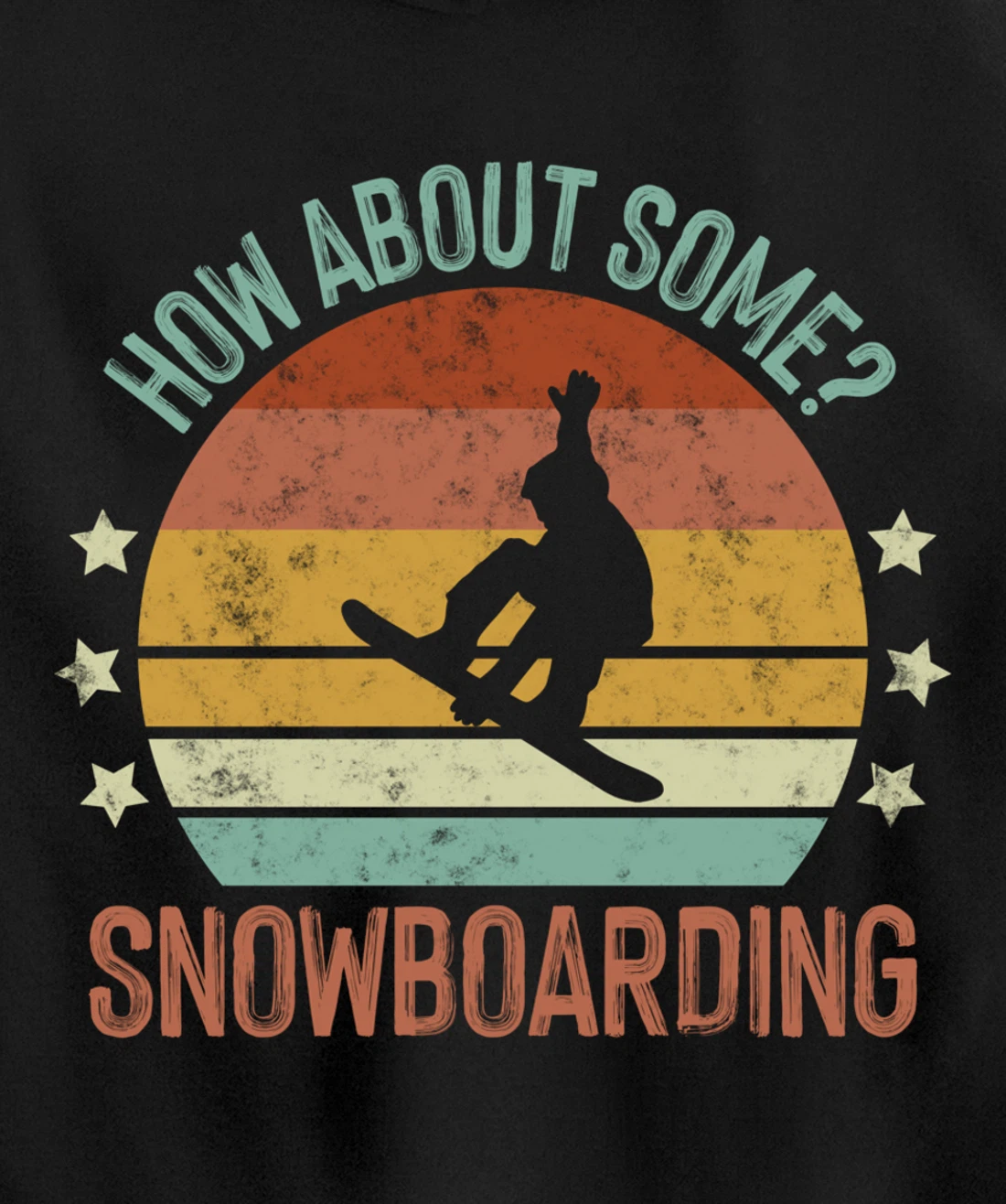 Snowboarding Is My Favorite Season Winter Ice Sports Retro Pullover Hoodie