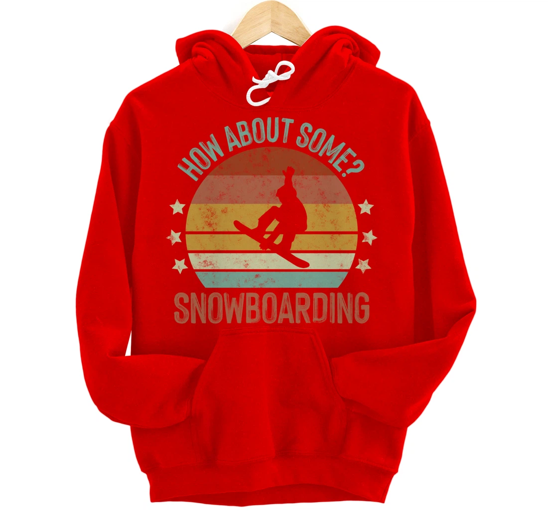 Snowboarding Is My Favorite Season Winter Ice Sports Retro Pullover Hoodie