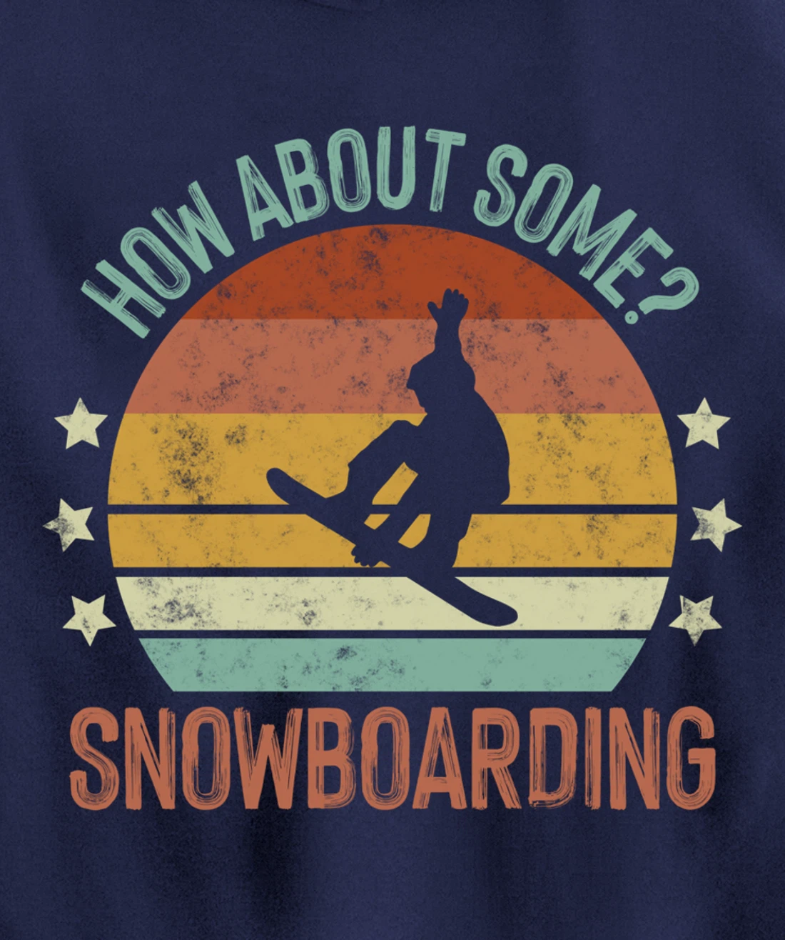 Snowboarding Is My Favorite Season Winter Ice Sports Retro Pullover Hoodie