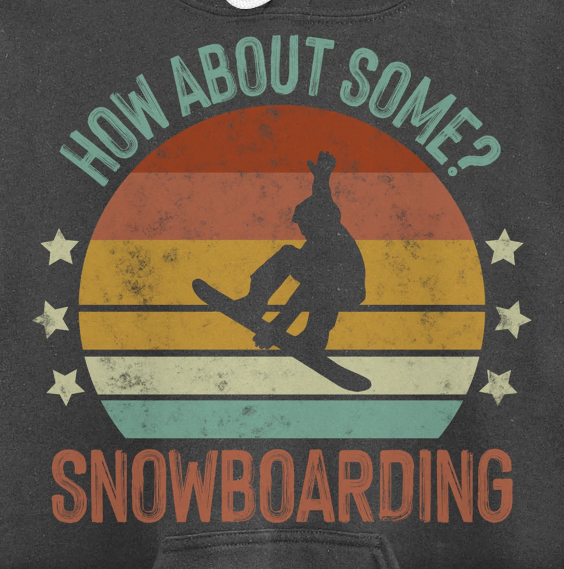 Snowboarding Is My Favorite Season Winter Ice Sports Retro Pullover Hoodie