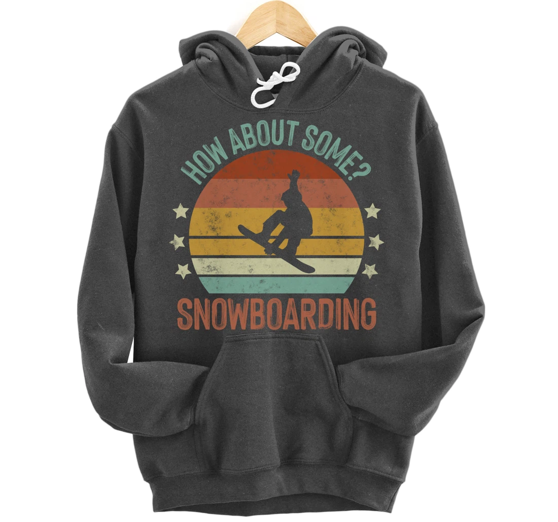 Snowboarding Is My Favorite Season Winter Ice Sports Retro Pullover Hoodie