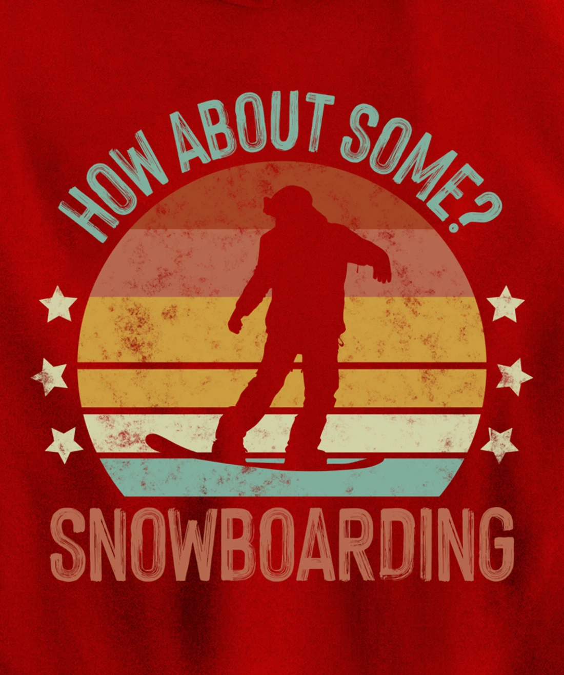 How About Some - Snowboarding Winter Sports Retro Vintage Pullover Hoodie