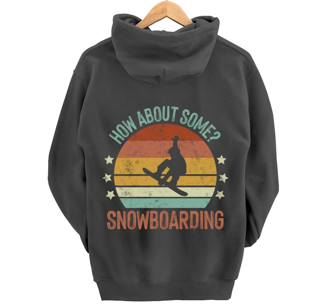 Snowboarding Is My Favorite Season Winter Ice Sports Retro Pullover Hoodie