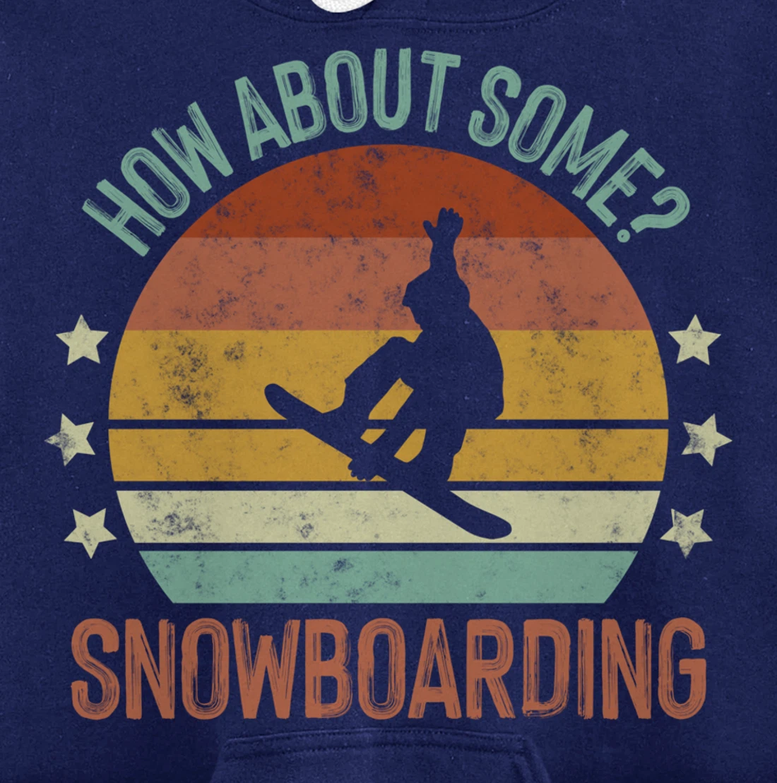 Snowboarding Is My Favorite Season Winter Ice Sports Retro Pullover Hoodie