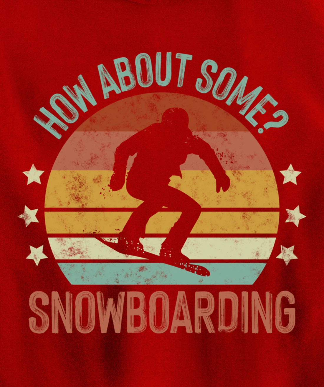 How About Some - Snowboarding Winter Sports Retro Vintage Pullover Hoodie