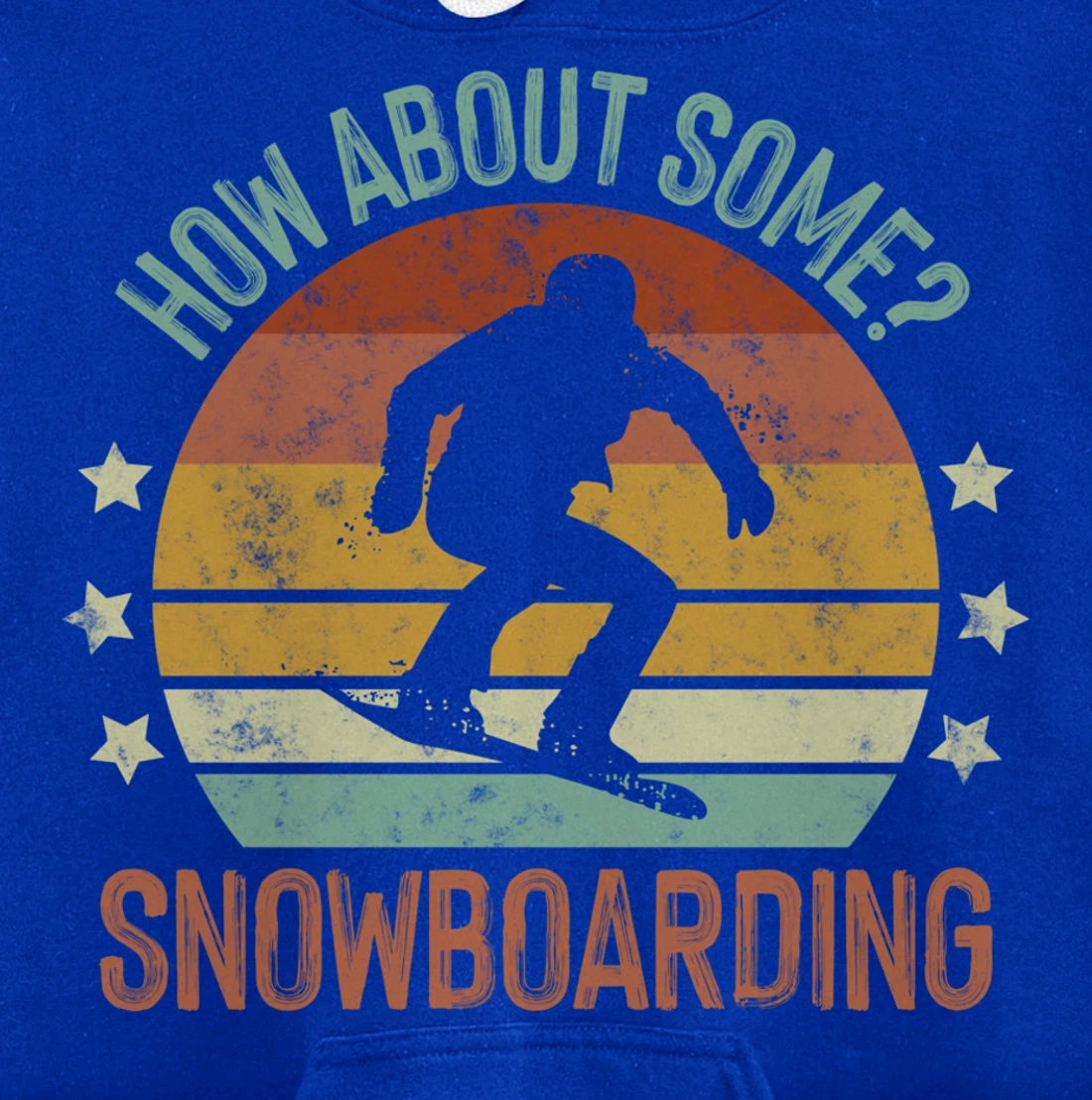 How About Some - Snowboarding Winter Sports Retro Vintage Pullover Hoodie