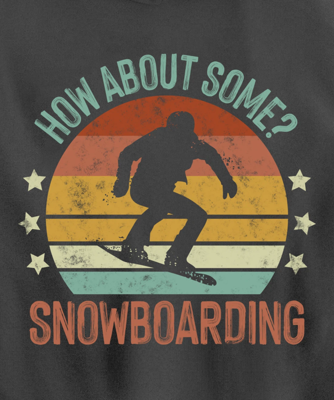 How About Some - Snowboarding Winter Sports Retro Vintage Pullover Hoodie