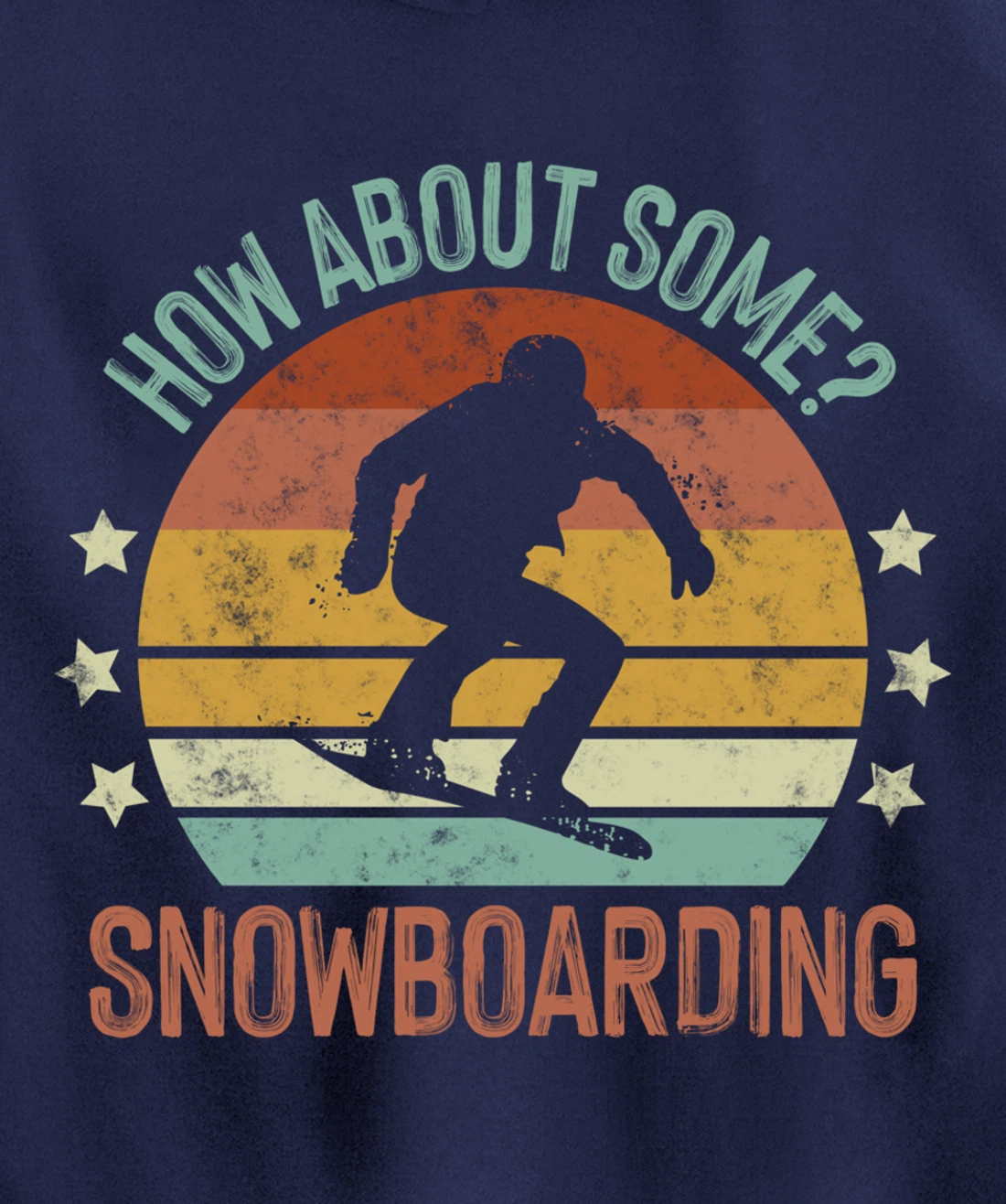 How About Some - Snowboarding Winter Sports Retro Vintage Pullover Hoodie