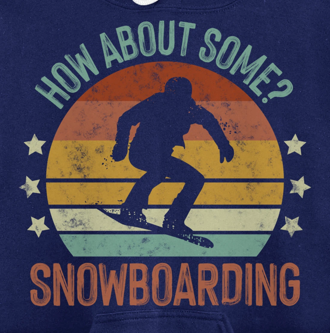 How About Some - Snowboarding Winter Sports Retro Vintage Pullover Hoodie