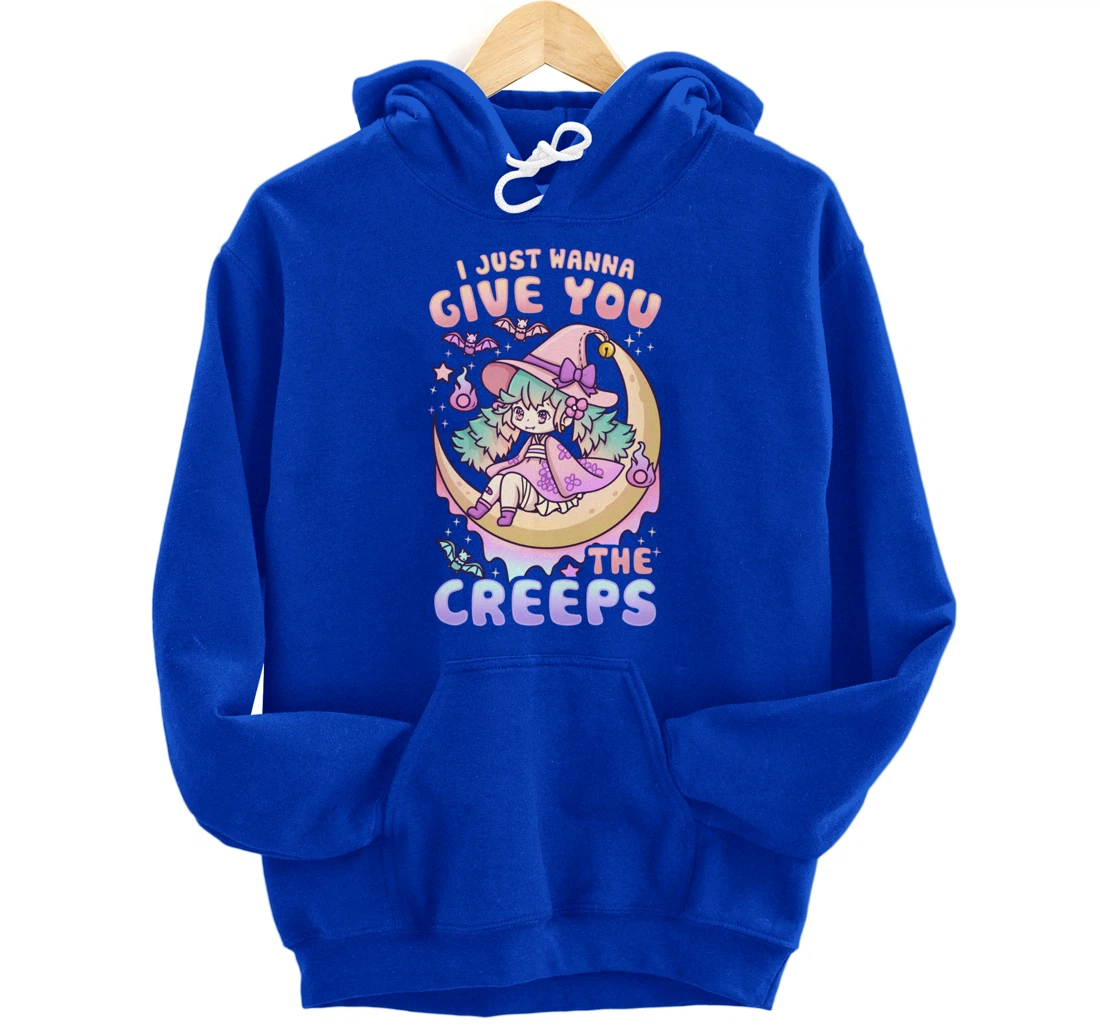 I Just Wanna Give You The Creeps Pastel Goth Kawaii Witches Pullover Hoodie