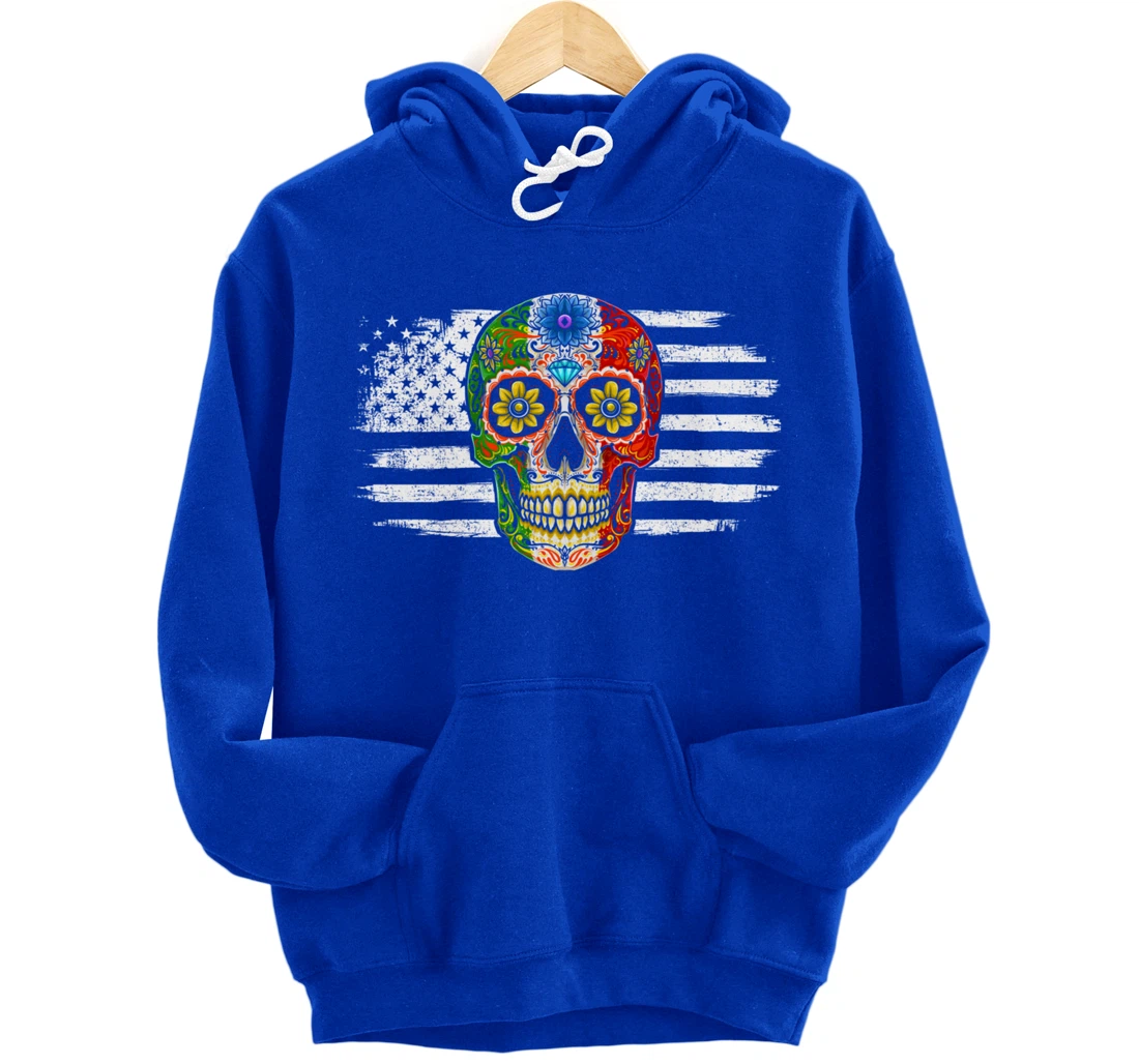 Sugar Skull Mexican Pullover Hoodie