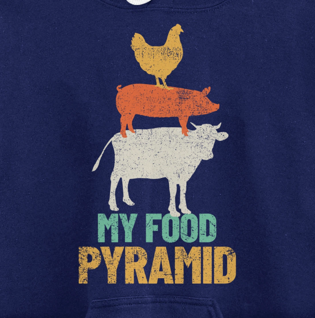 Carnivores Cow Pig Chicken Grilling BBQ Pullover Hoodie