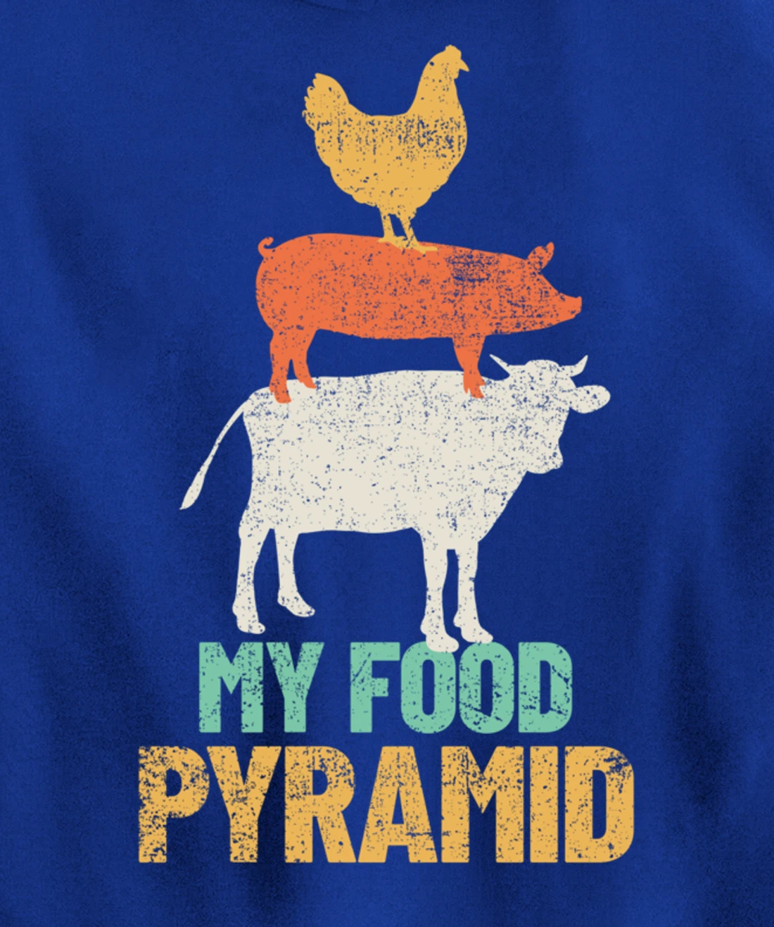 Carnivores Cow Pig Chicken Grilling BBQ Pullover Hoodie