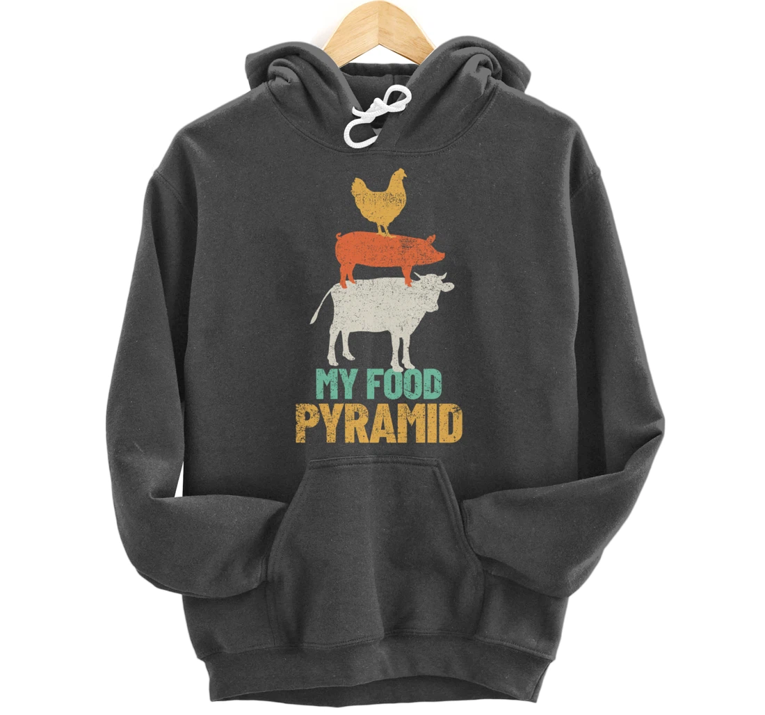 Carnivores Cow Pig Chicken Grilling BBQ Pullover Hoodie
